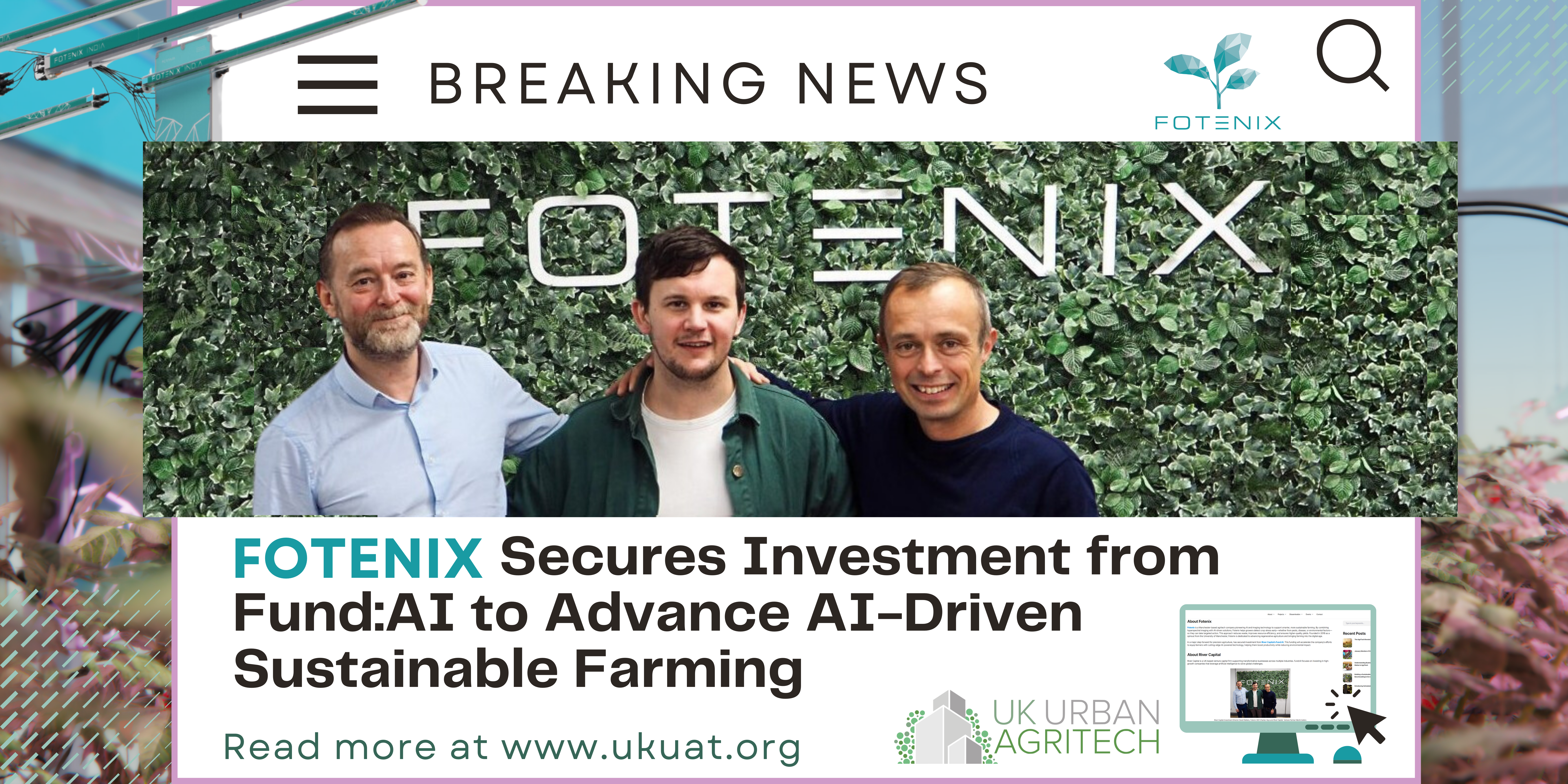 Fotenix Secures Investment from Fund:AI to Advance AI-Driven Sustainable Farming